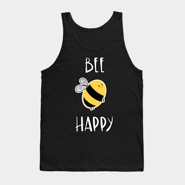 Bee Happy! Tank Top by Meeko_Art